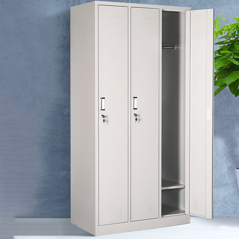 Hinged Wardrobe Cabinet Contemporary Metal Wardrobe Armoire for Bedroom