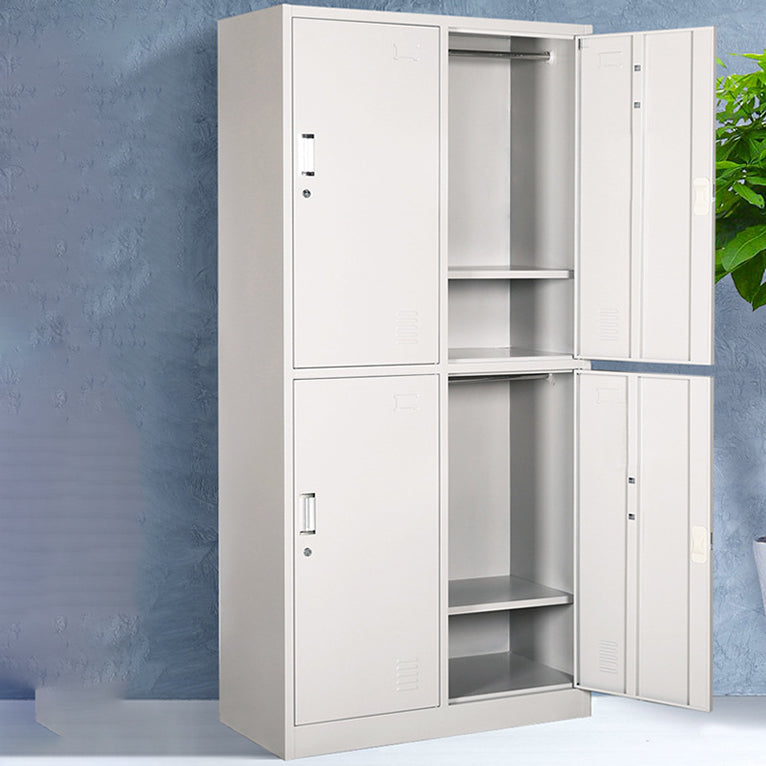 Hinged Wardrobe Cabinet Contemporary Metal Wardrobe Armoire for Bedroom