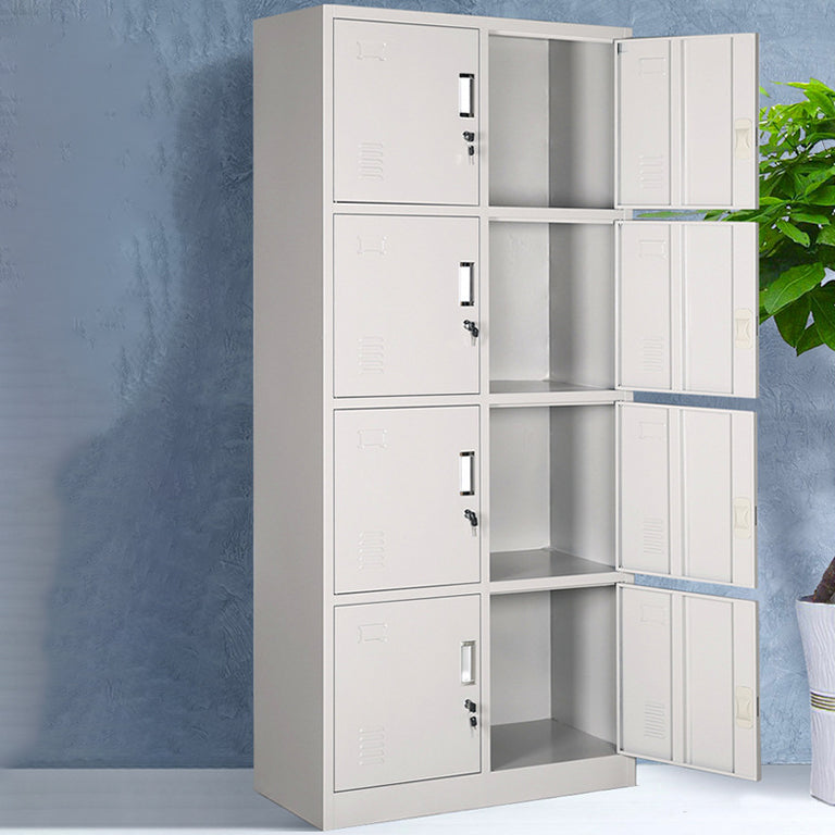 Hinged Wardrobe Cabinet Contemporary Metal Wardrobe Armoire for Bedroom