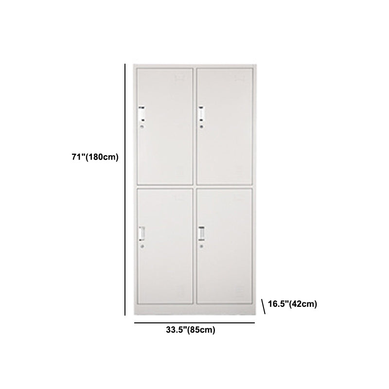 Hinged Wardrobe Cabinet Contemporary Metal Wardrobe Armoire for Bedroom