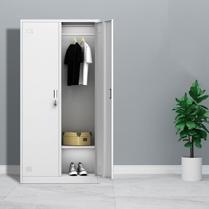 Metal Wardrobe Cabinet Contemporary Hinged Wardrobe Closet for Home