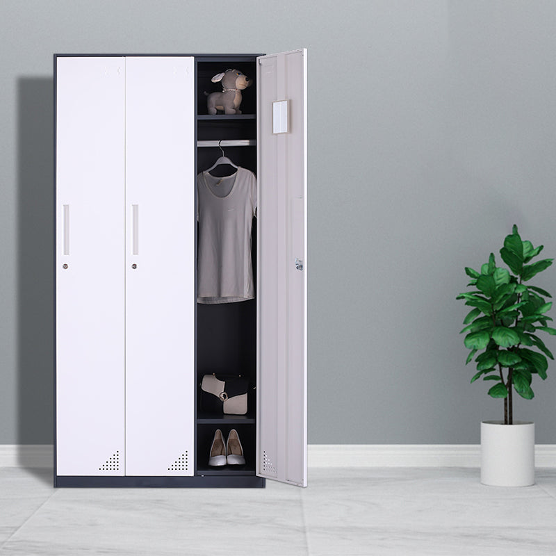 Metal Wardrobe Cabinet Contemporary Hinged Wardrobe Closet for Home
