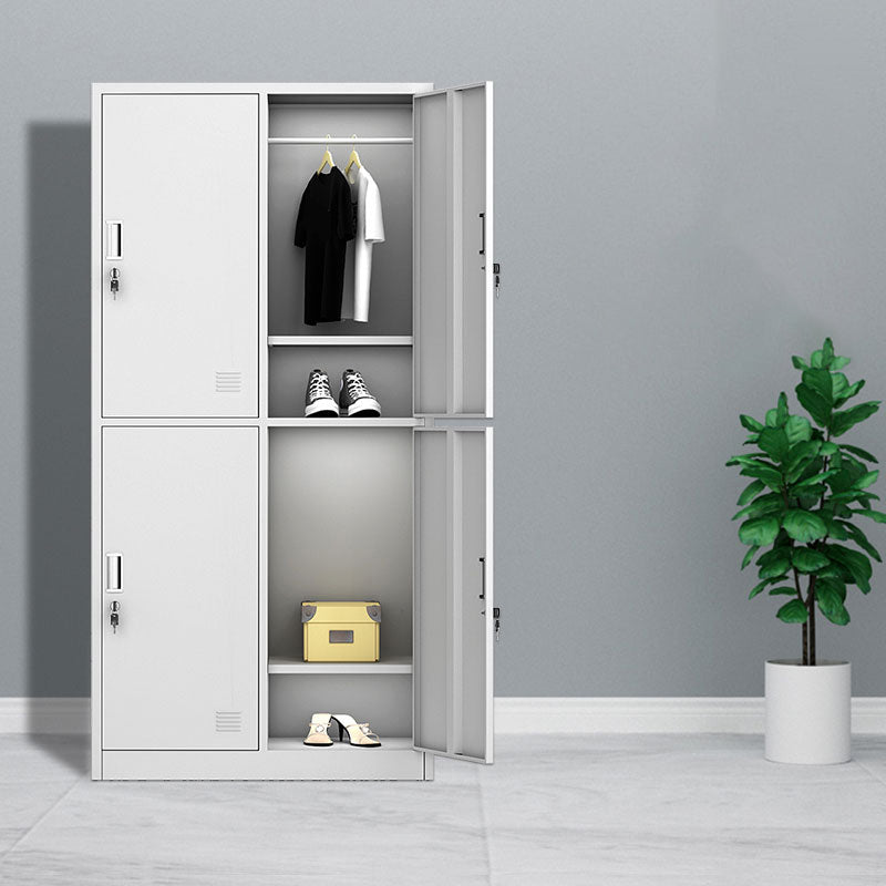 Metal Wardrobe Cabinet Contemporary Hinged Wardrobe Closet for Home