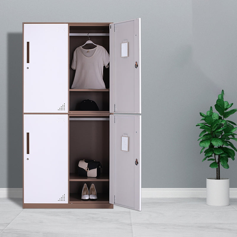 Metal Wardrobe Cabinet Contemporary Hinged Wardrobe Closet for Home