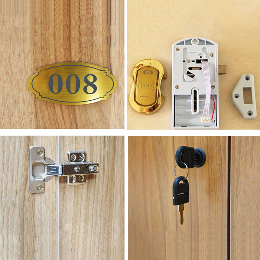 Engineered Wood Hinged Door Storage Cabinet Contemporary Cabinet for Bathroom