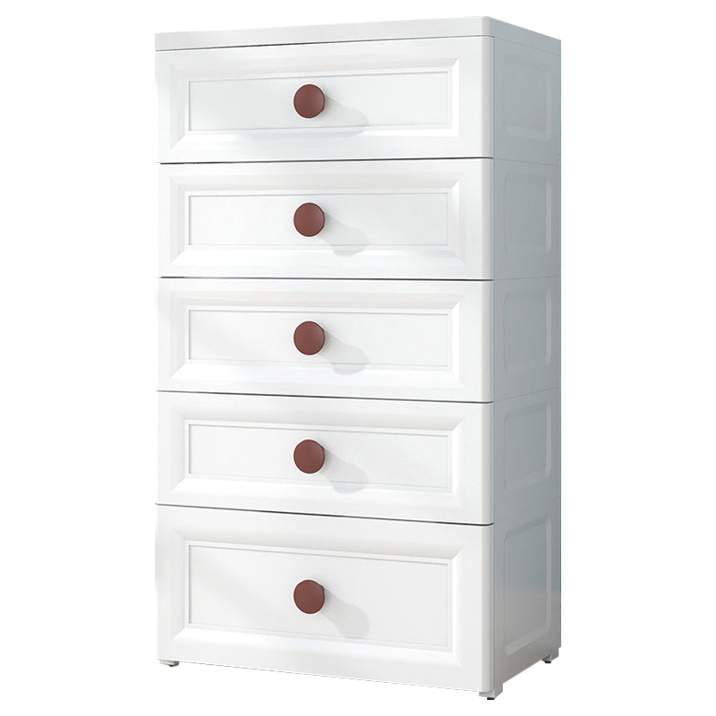 Contemporary Style Non-Hanging Armoire Plastic Home Storage Cabinet