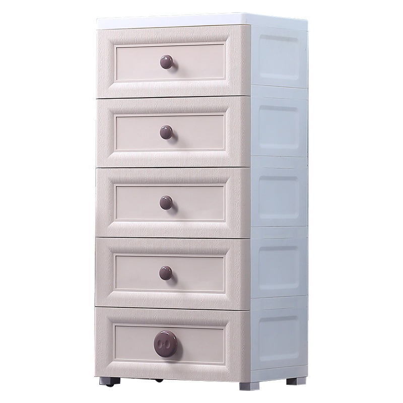 Contemporary Style Non-Hanging Armoire Plastic Home Storage Cabinet