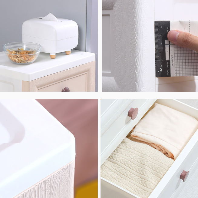 Contemporary Style Non-Hanging Armoire Plastic Home Storage Cabinet