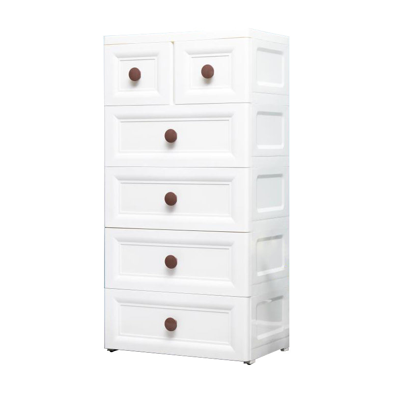 Contemporary Style Non-Hanging Armoire Plastic Home Storage Cabinet