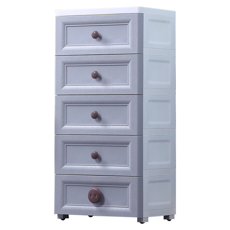 Contemporary Style Non-Hanging Armoire Plastic Home Storage Cabinet