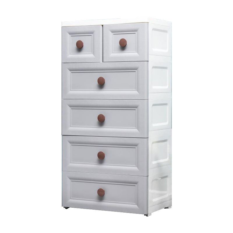 Contemporary Style Non-Hanging Armoire Plastic Home Storage Cabinet
