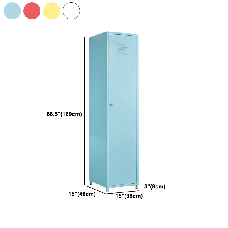 Modern Style Wardrobe Armoire Steel Home Wardrobe with Shelves