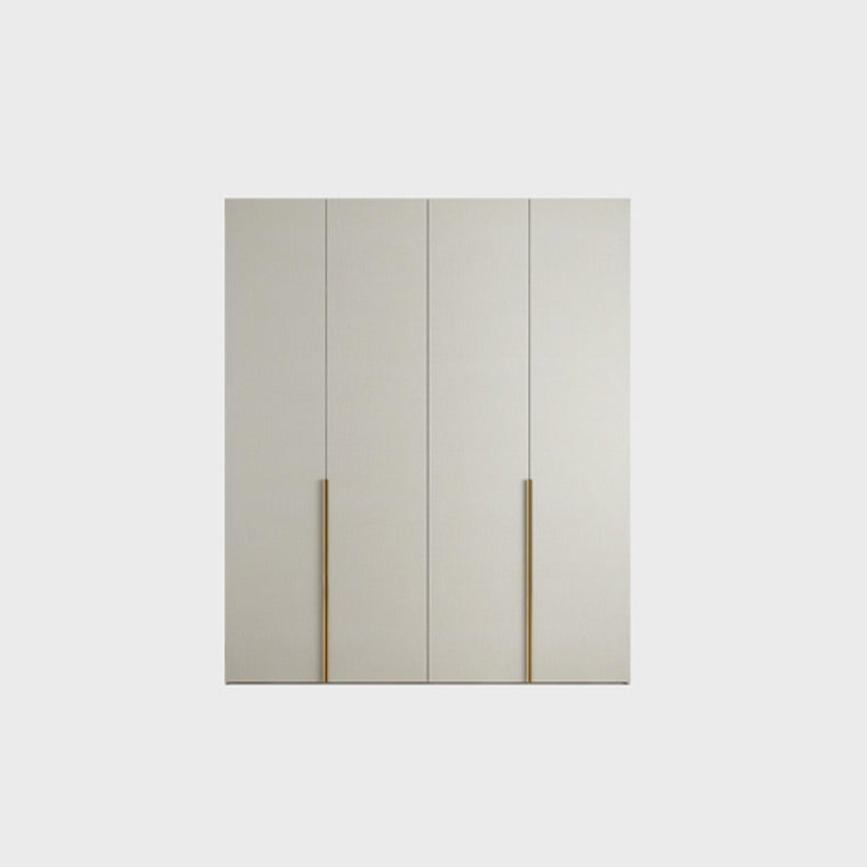 Engineered Wood Wardrobe Armoire Modern White Wardrobe for Bedroom
