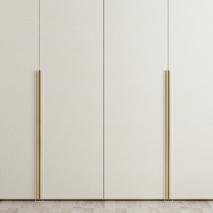 Engineered Wood Wardrobe Armoire Modern White Wardrobe for Bedroom