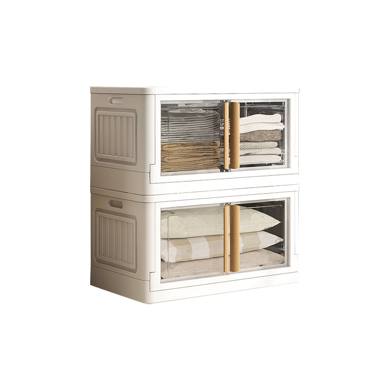 Contemporary Plastic Storage Cabinet Hinged Wardrobe Cabinet