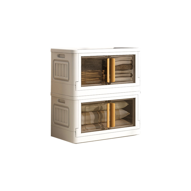 Contemporary Plastic Storage Cabinet Hinged Wardrobe Cabinet