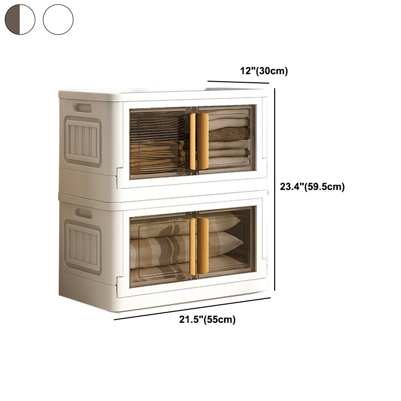 Contemporary Plastic Storage Cabinet Hinged Wardrobe Cabinet