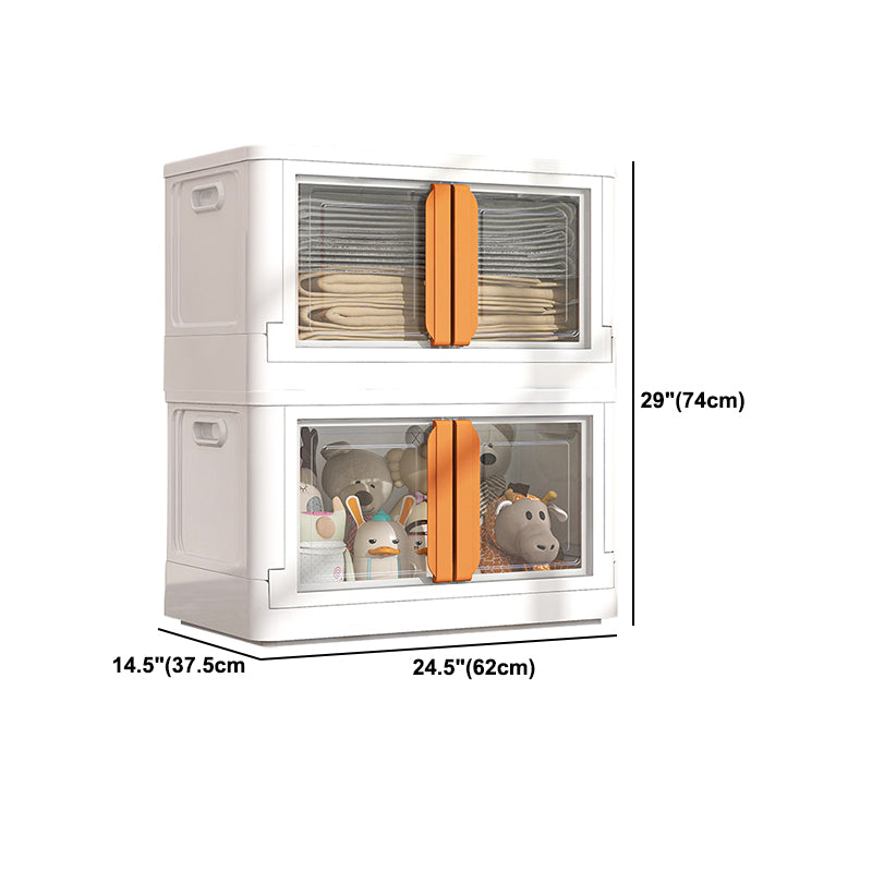 Contemporary Plastic Storage Cabinet Hinged Wardrobe Cabinet