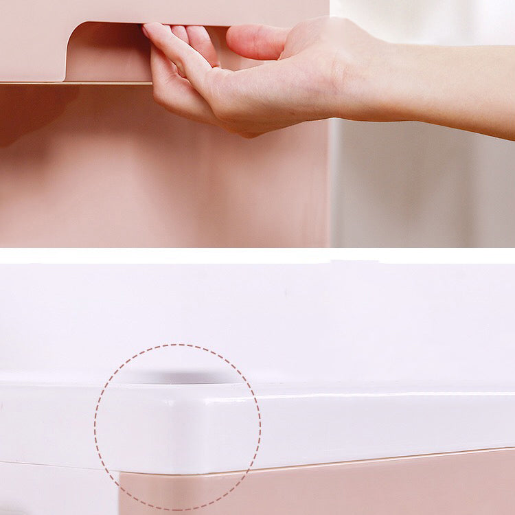 Contemporary Plastic Storage Cabinet With Drawer Non-Hanging Armoire