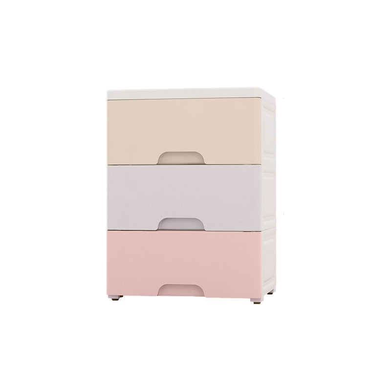 Contemporary Plastic Storage Cabinet With Drawer Non-Hanging Armoire