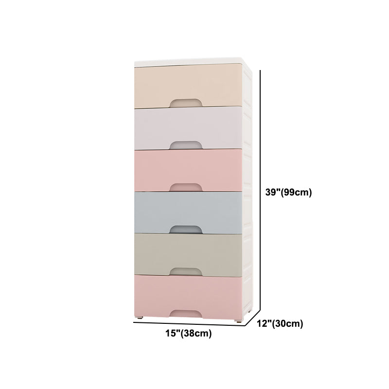 Contemporary Plastic Storage Cabinet With Drawer Non-Hanging Armoire