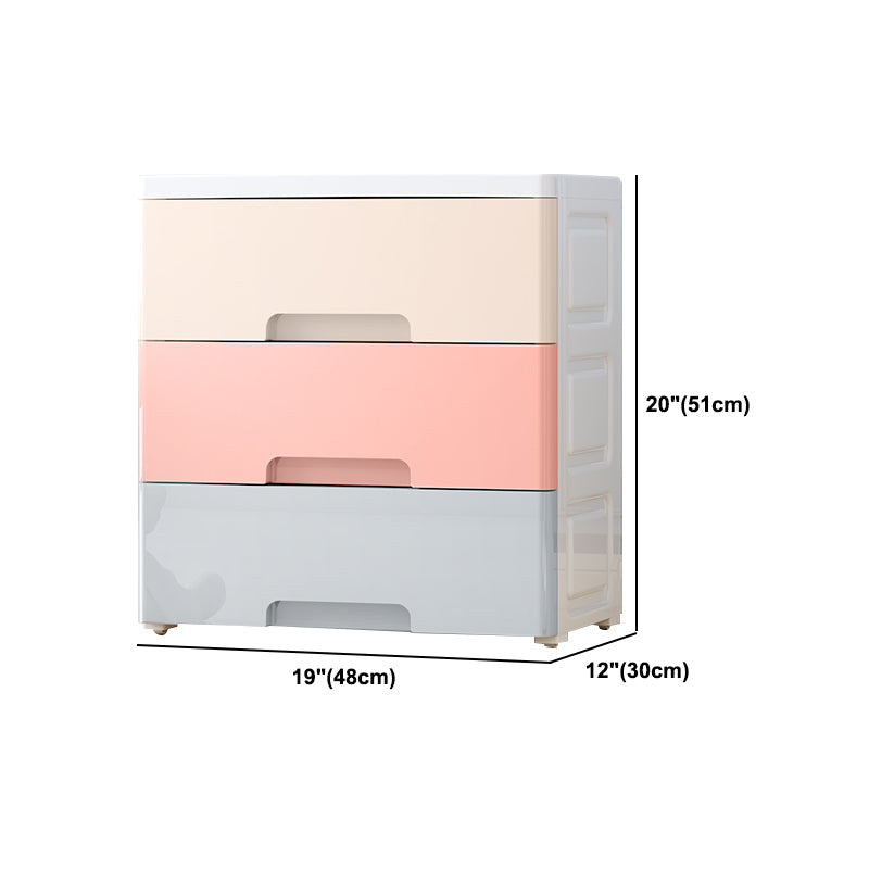 Contemporary Plastic Storage Cabinet With Drawer Non-Hanging Armoire