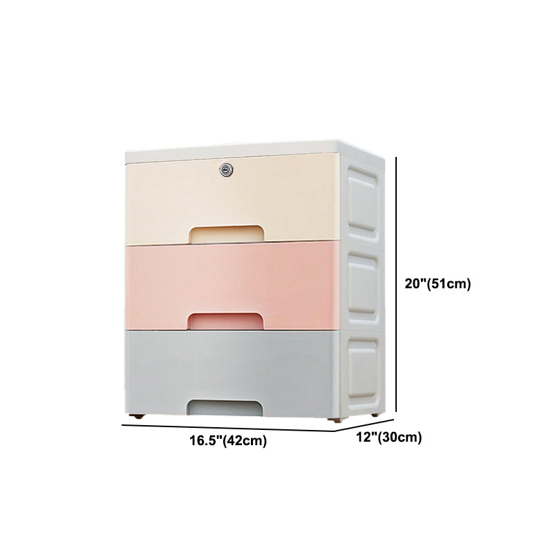 Contemporary Plastic Storage Cabinet With Drawer Non-Hanging Armoire