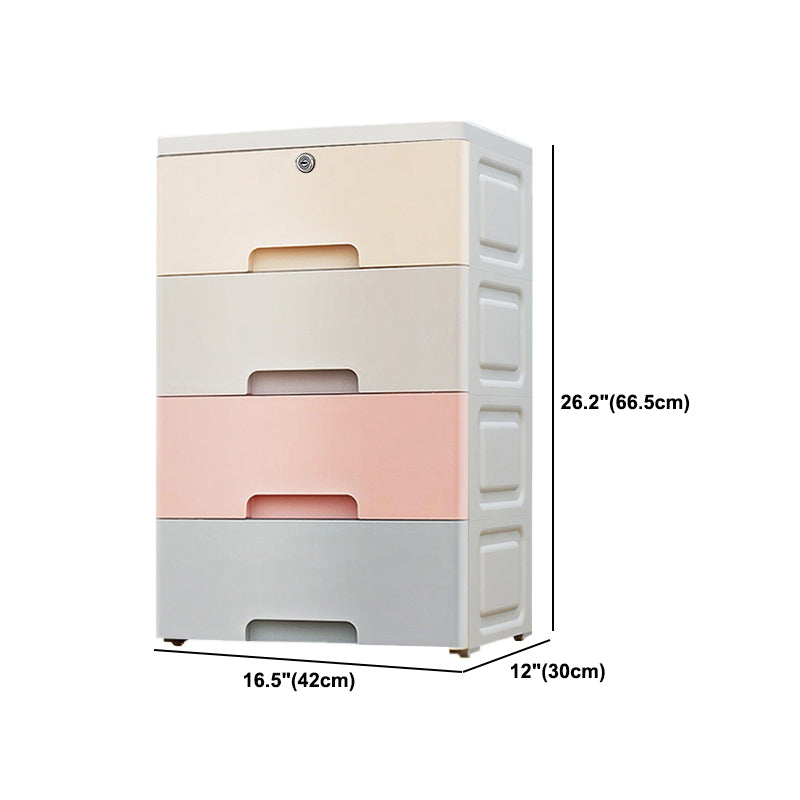 Contemporary Plastic Storage Cabinet With Drawer Non-Hanging Armoire