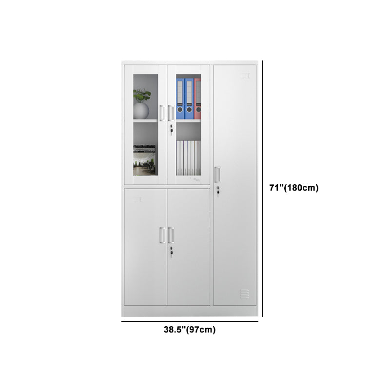 Metal Hinged Wardrobe Cabinet Contemporary Wardrobe Armoire for Home