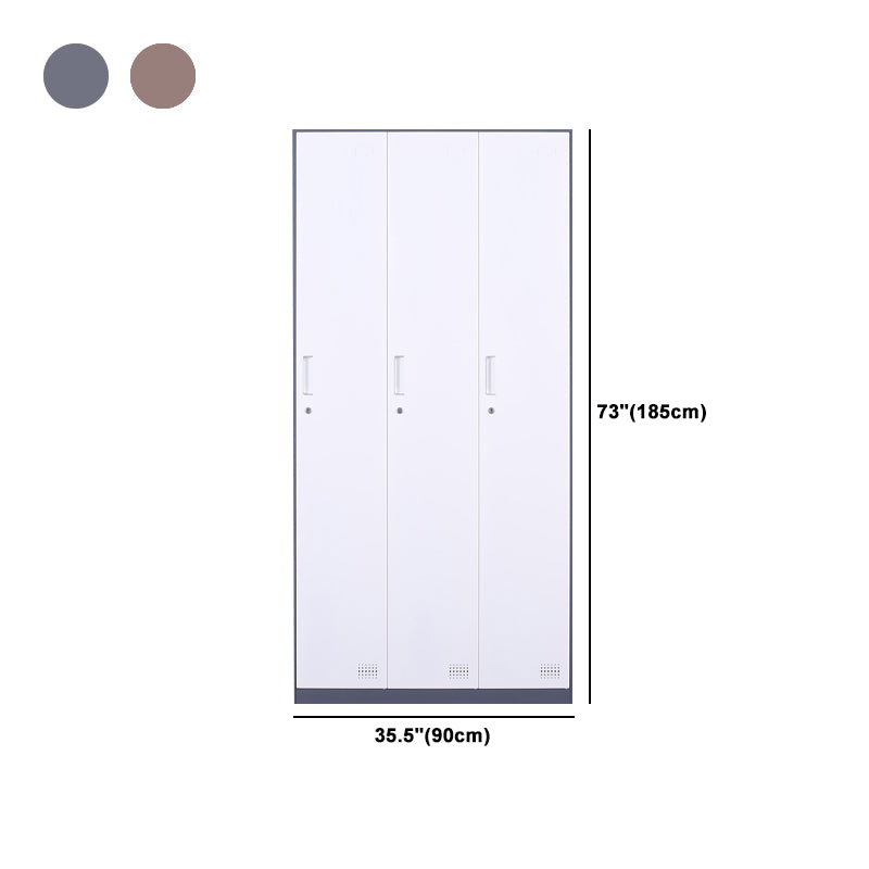 Metal Hinged Wardrobe Cabinet Contemporary Wardrobe Armoire for Home