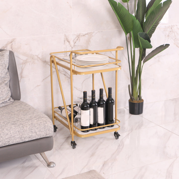 31.1"H Modern Rolling Prep Table Rectangular Metal Prep Table for Home Use