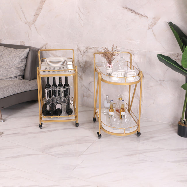 31.1"H Modern Rolling Prep Table Rectangular Metal Prep Table for Home Use