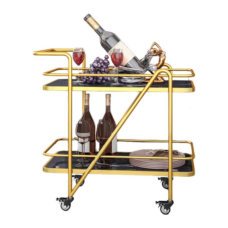 Contemporary Metal Prep Table Rolling Prep Table for Dining Room