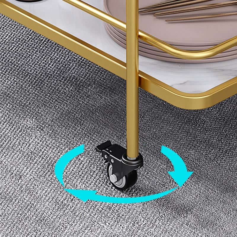 Contemporary Metal Prep Table Rolling Prep Table for Dining Room