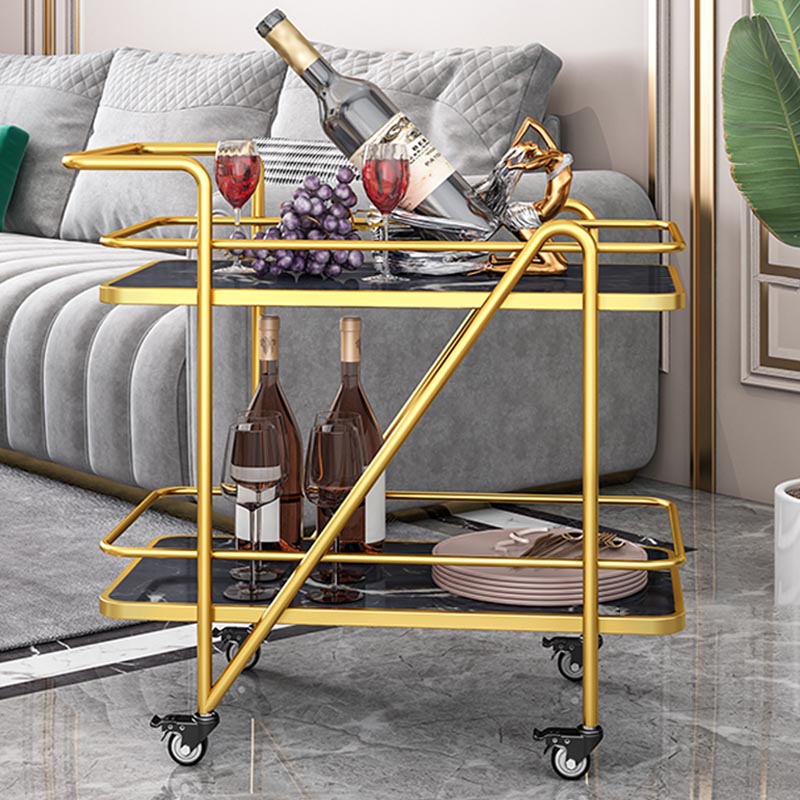 Contemporary Metal Prep Table Rolling Prep Table for Dining Room