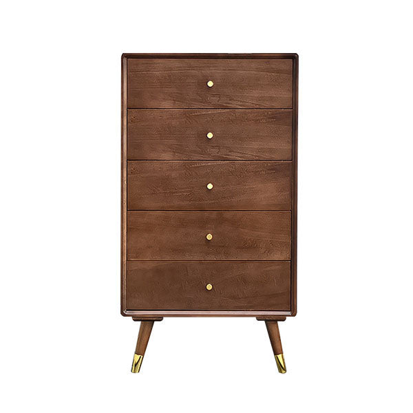 Vertical Wooden Lingerie Chest Modern Bedroom Storage Chest with 4 / 5 Drawers
