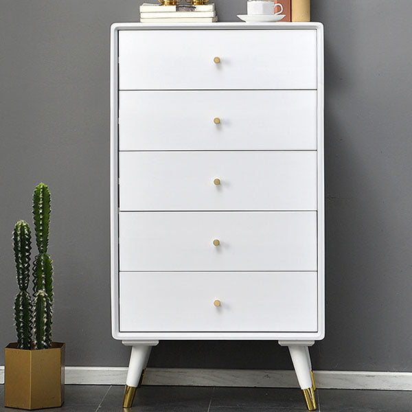 Vertical Wooden Lingerie Chest Modern Bedroom Storage Chest with 4 / 5 Drawers