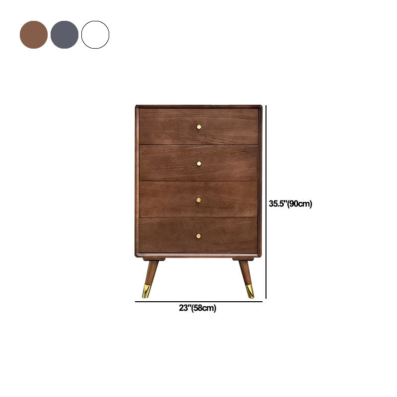 Vertical Wooden Lingerie Chest Modern Bedroom Storage Chest with 4 / 5 Drawers