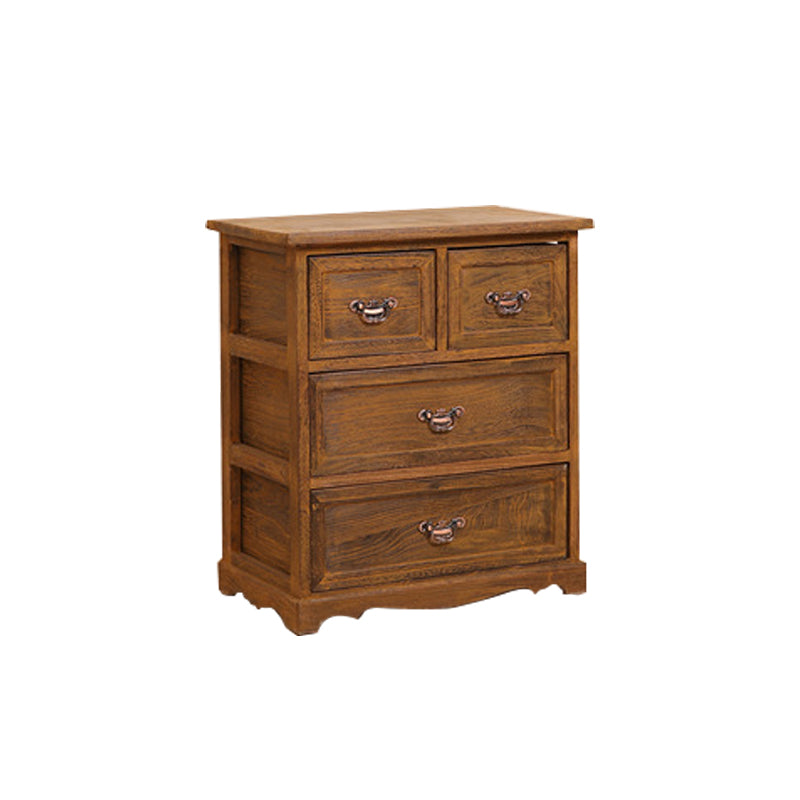 Traditional Solid Wood Lingerie Chest Vertical Storage Chest Dresser with Drawers