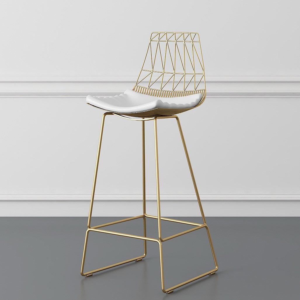 Glam 1/4/7 Pieces Bar Table Set Rectangle Pine Wood Counter Table with High Stools