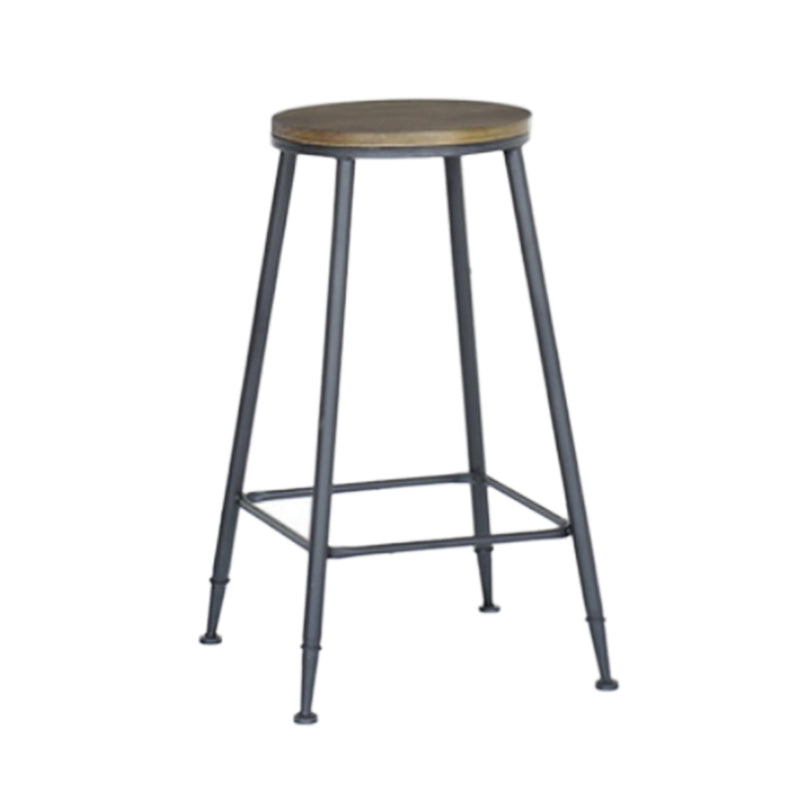 Industrial 1/7 Pieces Bar Table Set Rectangle Wood Counter Table with High Stools