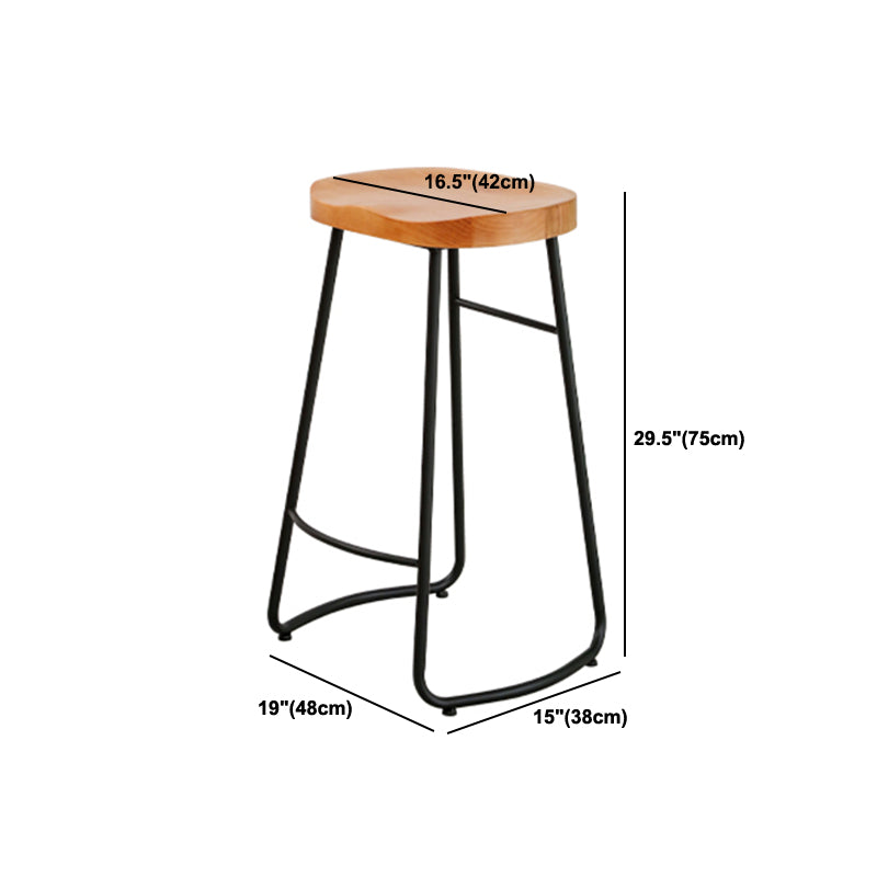 Modern Bar Set 1/2/5 Pcs Solid Wood Top Bar Table with Footrest Bar Stools