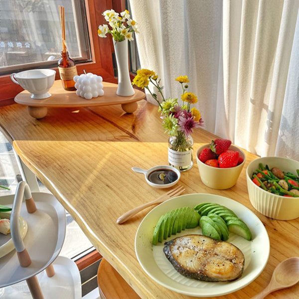 Modern Rectangle Solid Wood Bar Table Set 1/2/3 Pieces Counter Table with Wooden Stools