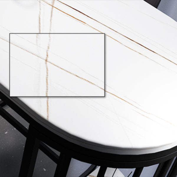 Free Form Bar Table Set 1/2/3/5 Pcs Stone Black Metal Bar Table with PU Upholstery Stools