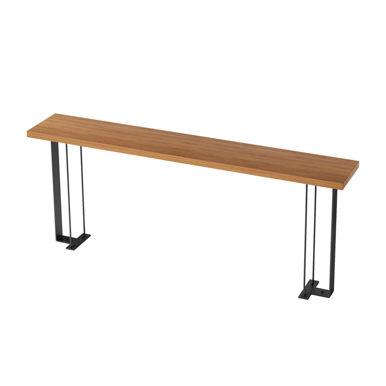 Modern Wood Bar Table Set 1/5 Pieces Counter Table with Upholstered Stools