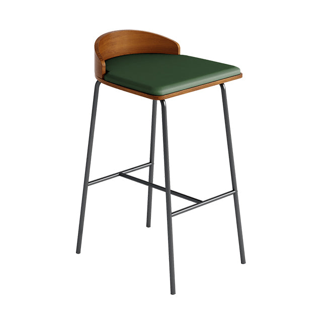 Modern Wood Bar Table Set 1/5 Pieces Counter Table with Upholstered Stools