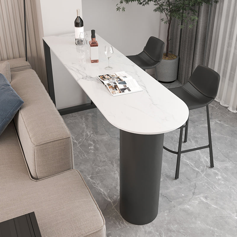 Modern Stone Bar Table Set 1/2/3 Pieces Counter Table for Indoor