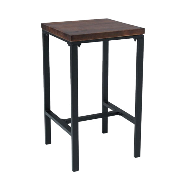 Industrial Bar Set 1/2/3/5 Pcs Metal Bar Stools and Solid Wood Top Bar Table
