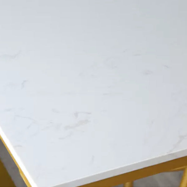 Glam 1/4/7 Pieces Bar Table Set Rectangle Wood Counter Table with High Stools