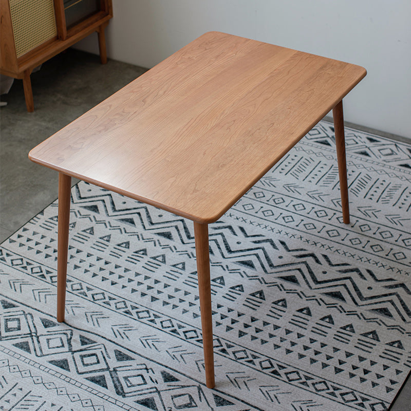 Modern 1/4/5/6 Pieces Dining Set Rectangle Cherry Wood Dining Table for Dining Room